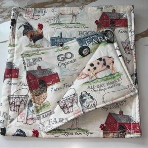 Farmhouse Kitchen Pot Holder Set